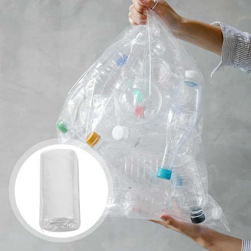 Thickened White Trash Bags 45x50cm 150pcs Sturdy Small Garbage Can Liners For Home Kitchen - Image 3